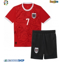 Maglie da calcio Austria Marko Arnautovic #7 Prima Maglia Bambino Europei 2024 Manica Corta (+ Pantaloni corti)